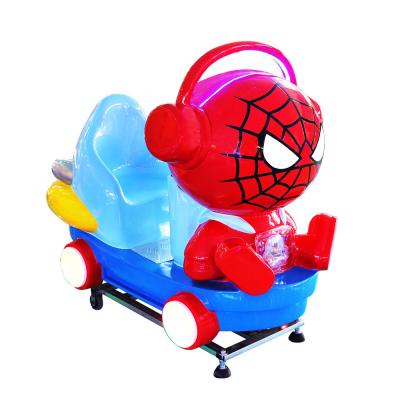 China Cartoon Coin Operated Kiddie Ride Spiderman Cute Kid Riding 85*115*100cm for sale