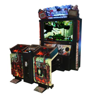 China Razing Storm Arcade Machine Simulator Gun Shooting 55 inches 3D Real Games for sale