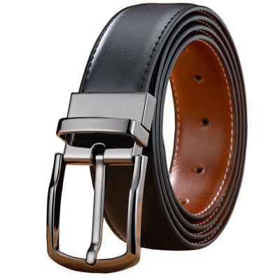 China Clothing Accessories Men's Leather Belt Buckle Business Cowhide Belt Cowhide Belt Wild Korean Spot Revolving Wild for sale