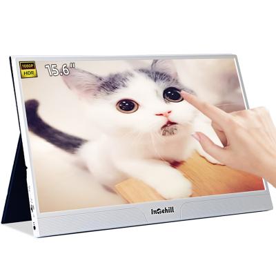 China Cheap Support PS4 Laptop Switch Monitor 15.6 Inch FHD Touch Screen Laptop Computer Monitor (White) for sale