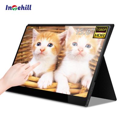 China Portable Touch Screen Touch Screen Monitor 15.6 Inch 1080P Display For Mini PC By Intehill for sale