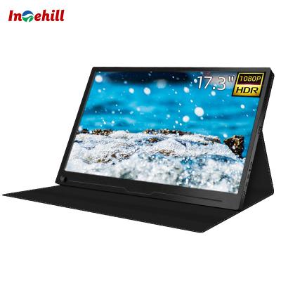 China Speaker Intehill 17.3 Inch 1080P Portable Gaming Monitor with USB Type-C and HD Input for PS4, Xbox, Switch, Mini PC, Laptop for sale