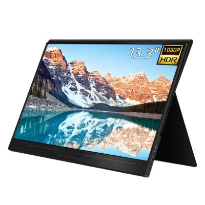 China Mini Small Second Speaker 13.3 Inch 1080P HD Monitor For Laptop Computer for sale