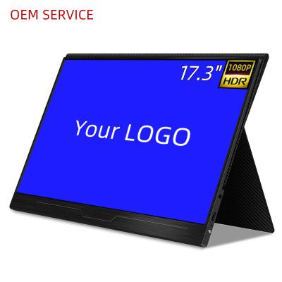 China Portable Speaker 17.3inch 1080P OEM IPS Computer Display Monitor for sale