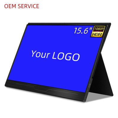 China Speaker OEM IPS Monitor 15.6inch 1080P Small Computer Display With USB C for sale