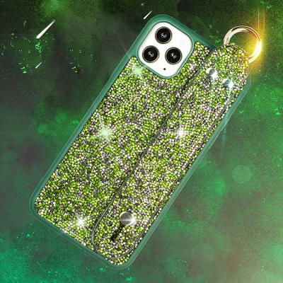 China 2022 Fashion Shockproof Custom Design Phone Case For iphone 11 12 Phone Case 13pro Max Bling Diamond Cell Phone Cover With Ring for sale