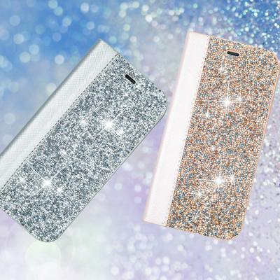 China Shockproof Luminous Phone Case TPU Cell Phone Apple Iphone 6 Bling Diamond Leather Wallet Phone Cover For 7 8 11 12 pro xs xs printed case for sale