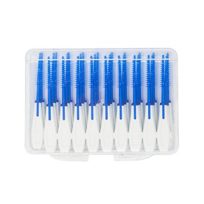 China Cleans Teeth Europe Strip Normal Quality Rubber Interdental Brush Soft Rubber Picks for sale