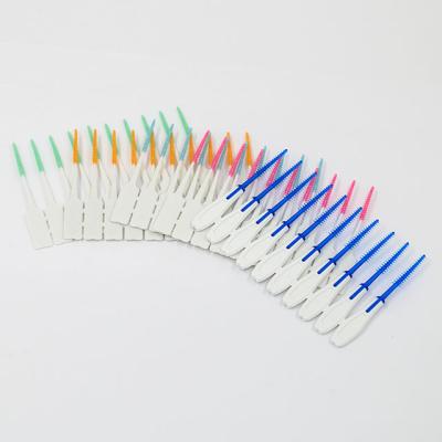 China Family Picks Rubber Interdental Soft Toothpicks for sale