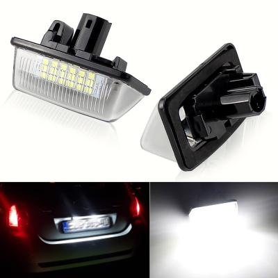 China PC+Aluminum LED License Number Plate Light For Toyota Camry YARIS Auris E18 Vios Esquire Esquire EZ Noah Proace City SAI License Plate Lamps for sale