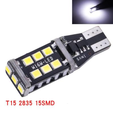 China 2PCS T15 W16W LED Canbus No Error Bulbs 2835 SMD 921 Xenon Backup Reverse Light 6000K YK-W16W-15-2835-X White 912 Bulb Car Reversing Lamp for sale