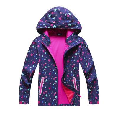 China Waterproof Recycled PET Beverage Bottle Pellets Recycling Girl Windproof Jacket With Hood for sale