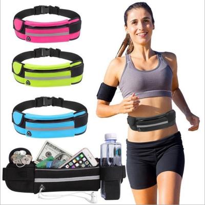 China Wholesale Fashion Neoprene Waterproof Fitness Fanny Pack Elastic Running Belt Sports Waist Bag For Women Pussy Pack for sale