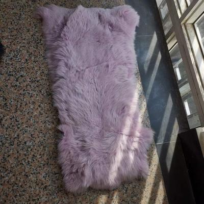 China Auto Upholstery Dyed Color Blue Fox Fur Hide For Garment for sale