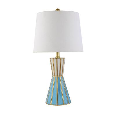 China Lighting Tiffany Table Lamp Blue Home Decor Lighting Bedside Lamp Art Design Mid Century Functions for sale