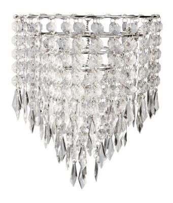 China DIY Modern Polished Nickel Crystal And Metal Lampshade Decoration Good For All Different Kinds Of Rooms for sale