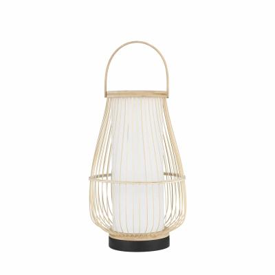 China Bedroom Living Room Natural Farmhouse Table Lamp Nature Rattan Color Home Decor for sale