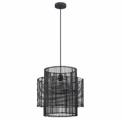 China Farmhouse Black Drop Test Lighting Double Layer Shade Design Modern Contemporary Pendant Lamp for sale