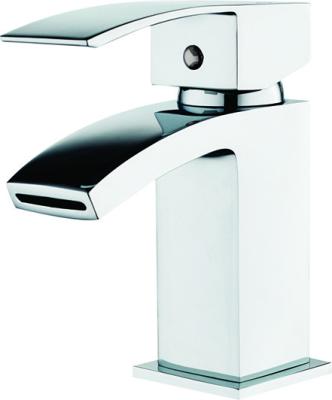 China Without Slide Bar High Quality chrome plated single handle waterfall hot and cold MINI mono Basin Mixer Faucet for sale