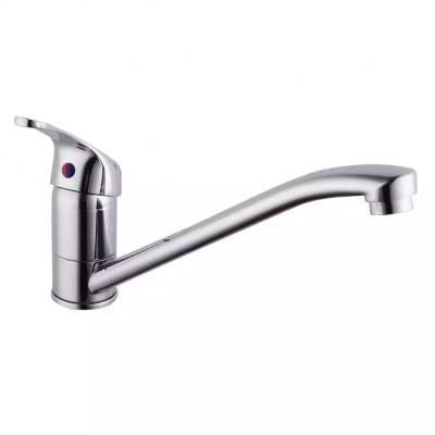 China Other Solid Brass Single Handle Kitchen Tap Long Neck Kitchen Sink Faucet for sale