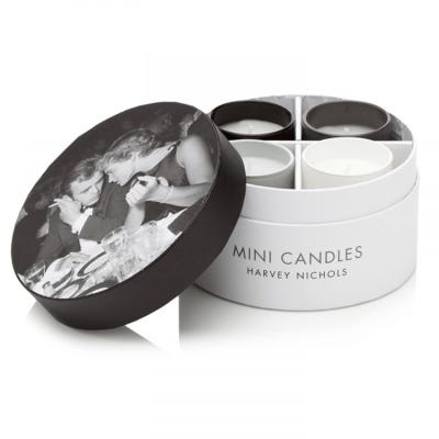 China Recyclable Custom Luxury White 4 Piece Candle Gift Set Box With Insert Cylinder Candle Packaging Boxes for sale