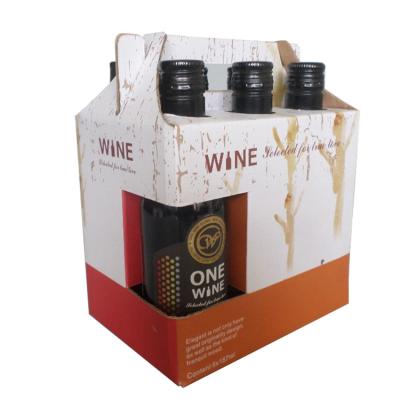 China Custom Recyclable 6 Bottle Wine Box, 6 Pack Wine Box, Corrugated Paper Box For 6 Bottle Wine Packaging for sale