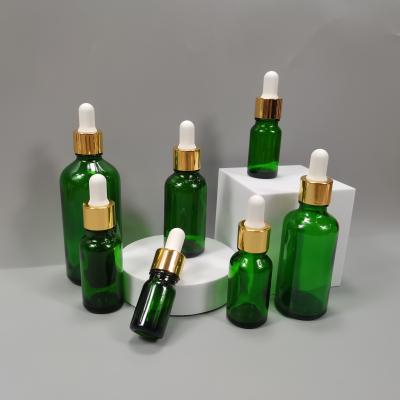 China 30ml essential oil green essential oil glass bottle, glass bottles for essential oils, 5ml 10ml 15ml 20ml 30ml 50ml 100ml for sale