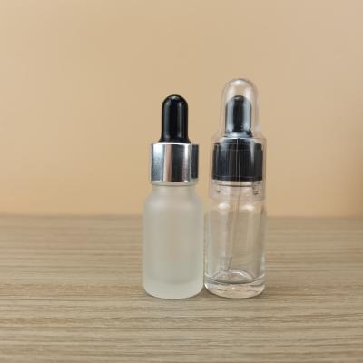 China Essential Oil Glass Bottle 30ml 60ml Cosmetic Wholesale Essential Oil Bottle With Black Dropper for sale