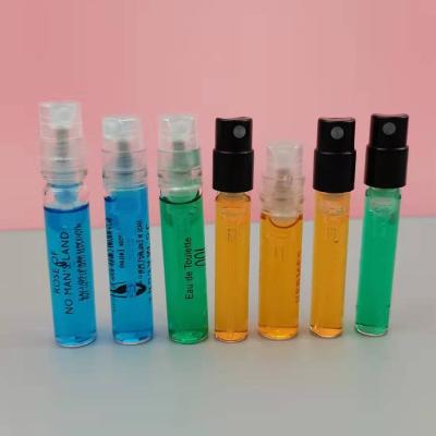 China Wholesale 1.8ml 2.5ml Mini Perfume Cosmetic Refillable Clear Glass Bottle for sale