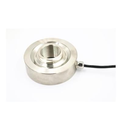 China Stainless Steel Mini Thin Film Load Cell Miniature Low Weight Compression Ring for sale