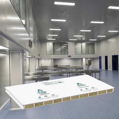 Chine Modulaire salle blanche panneau mural sandwich et panneau piétonnable pour l' atelier alimentaire pharmaceutique salle blanche 50 mm laine de roche à vendre