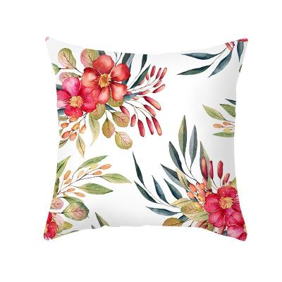 China Anti-Static Cheap Outdoor Waterproof Tile Covers Patio Furniture Boho Farmhouse Pillow Case Floral Printed Sofa Couch Garden Decorative for sale