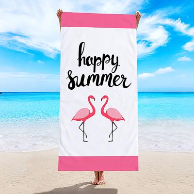 China Aloha Beach Towel Ladies Simple Lotus Decorative Pattern Square Travel POD Dry Gear Premium Sublimation Gorgeous Towel Child Safe Washable for sale