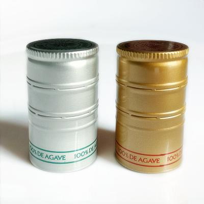 中国 30mmx50mm Twist Off Glossy Alcohol ボトル Lids Metal Aluminum Ropp Cap 販売のため