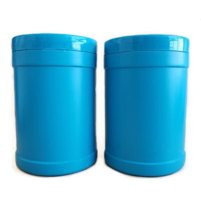 China De blauwe HDPE Navulbare Bus van de Poederfles 1000 Lege het Supplementcontainers van Ml Te koop