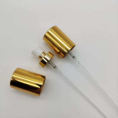 Chine pompe d'or de jet de bouteille de parfum en métal de pompe de jet de cuir embouti de 18mm avec la couverture finie à vendre