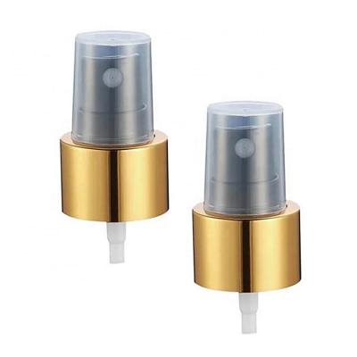 China Plastic de Spuitbuspomp van de Metaal Gouden 20mm Mist voor de Lotionflessen van Lichaamsspritzers Te koop