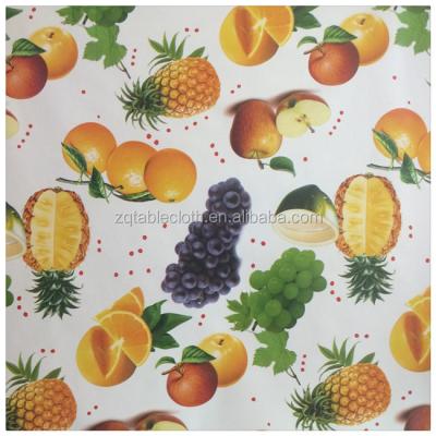 China Wholesale Fancy Oilproof Polyester Cotton Fabric PVC Leopard Grain Tablecloth With Nonwoven Banquet Tablecloth For Sale for sale