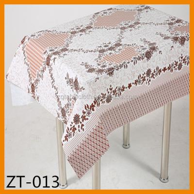 China Wholesale Oilproof PVC Tablecloth Fabric Rolls With Nonwoven Backing for sale