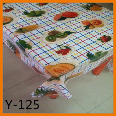 China Oilproof Home Textile Square PVC Transparent Tablecloth for sale