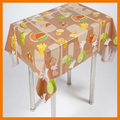 China Oilproof Printed Waterproof PVC Oilcloth Tablecloth Popular Designs for sale