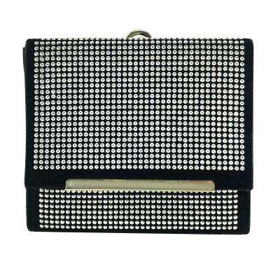 China New high quality fashions ladies sequins chain small square bag pu leather diamonds surface evening clutches for sale