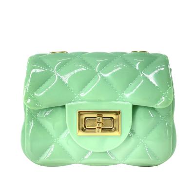 China High Quality Mini Purse Jelly Chain Shoulder PVC Handbag Summer Ladies Chain Bag for sale