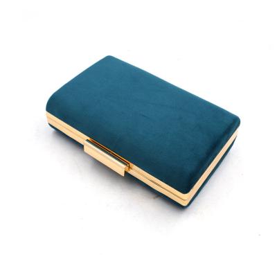 China Blue Clutch Design Clutch Bag Unique Retro Velvet Evening Clutch Bag for sale