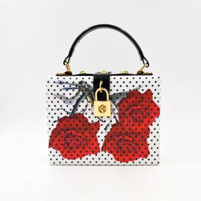 China Box handbag evening handbag grab pre spring fashion leather box handbag for lady for sale