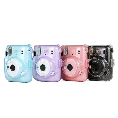 China Fashiontable Instax Camera Bag Fujifilm Instax Mini8/9/11 Lerp& Shiny 11 Clear Case Clear Crystal Camera Accessories Mini Case for sale