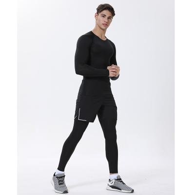 China 2021 Wholesale Cheap Tight Shirt Gym Men Male Set Breathable Fitness Yoga Clothing for sale