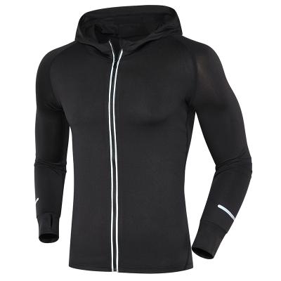 China Wholesale Breathable Workout Clothes Fitness Wear Men Gym Sports Hoodies High Print Jacket for sale