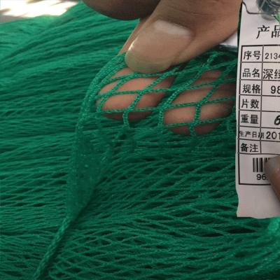 China Multifilament Customized OEM Twisted Polyethylene HDPE Knotless Fishing Net for sale