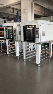 China Bandejas de tipo americano giratórias de Oven Five Trays 18x26 do ar quente de Yasur para o pão e a pastelaria dinamarqueses 9.5kw à venda